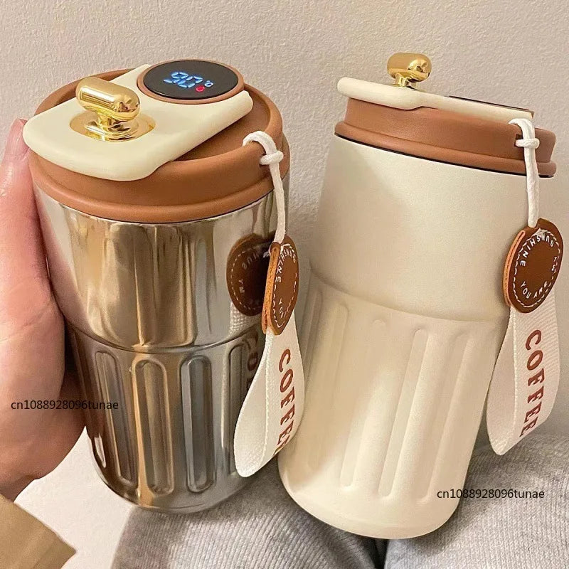 Tasse Thermos Intelligente LED — Acier Inoxydable 450ml