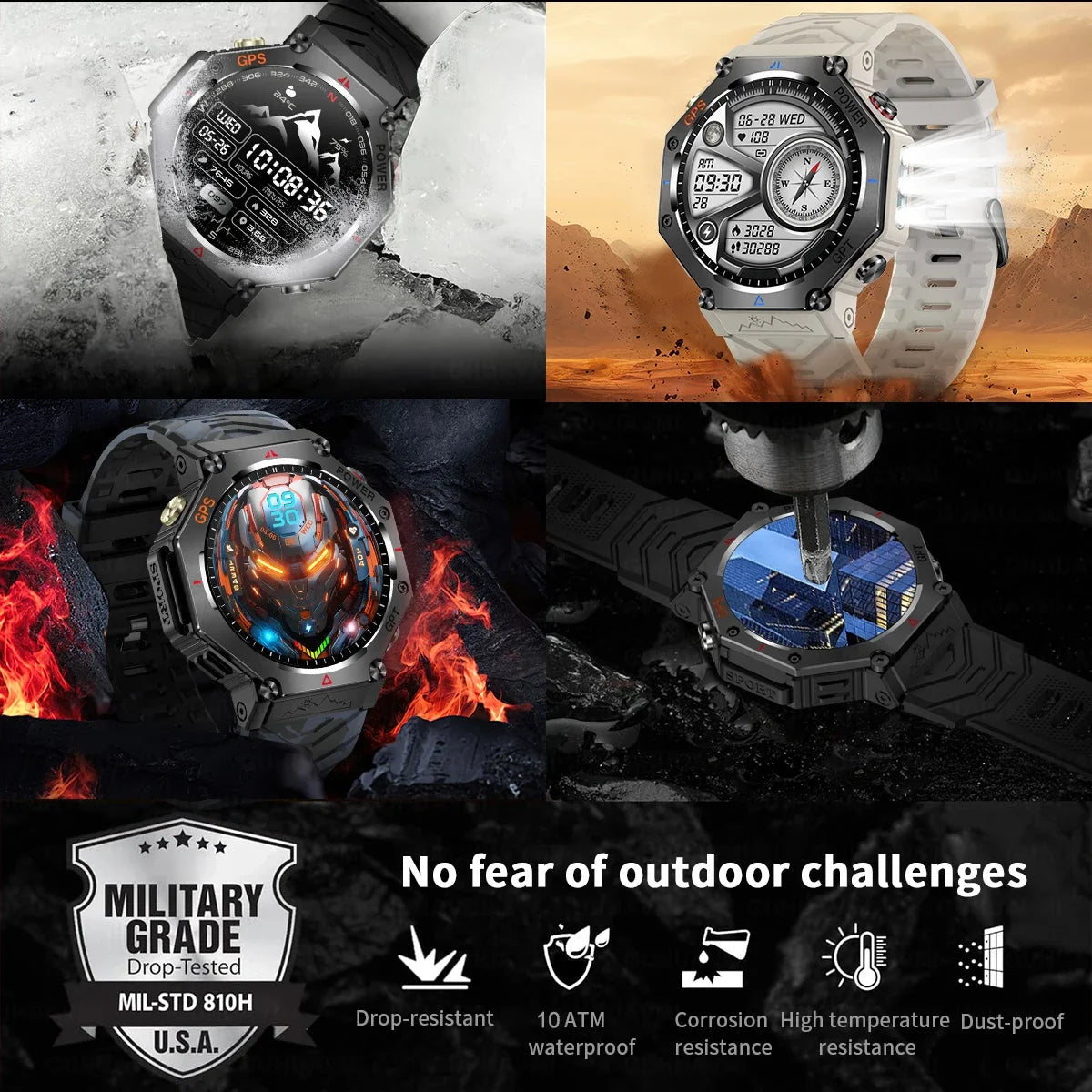 Montre Militaire T-Rex 3 Ultra — Smartwatch GPS