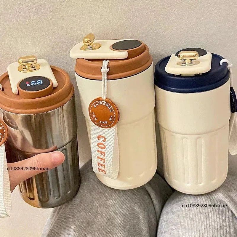 Tasse Thermos Intelligente LED — Acier Inoxydable 450ml