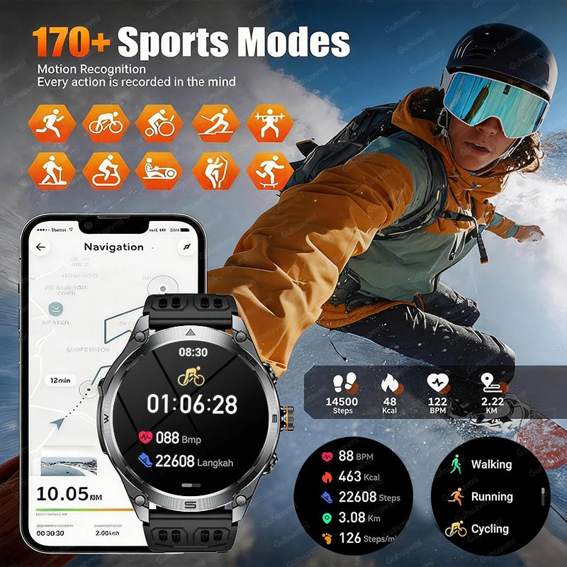 Montre Smartwatch GPS  Montre Militaire 2026
